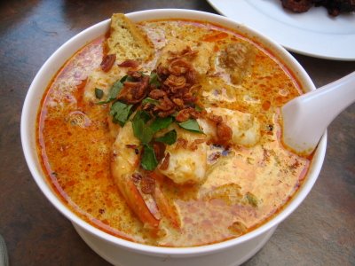 laksa soup. of Singapore Laksa soup
